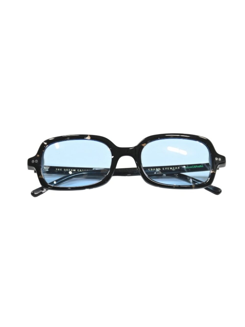 Crap Eyewear The Dream Cassette Sunglasses in Black Tortoise Bio Blue Tint